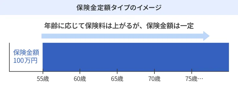 保険金定額タイプのイメージ